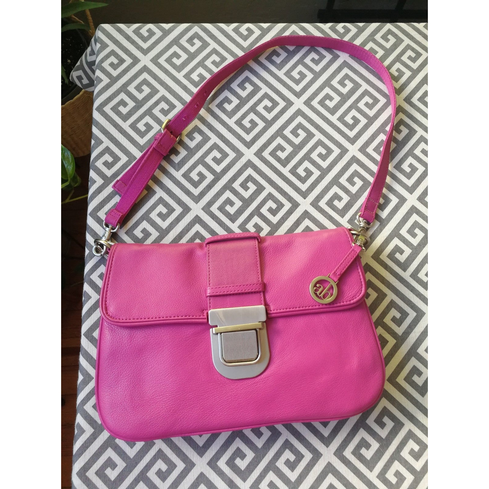 Andrey Brooke Magenta genuine leather Crossbody